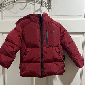 NWT Reebok Toddler  Boys Kids Puffer Jacket Quilted Insulated Jacket Hood Ski 4t